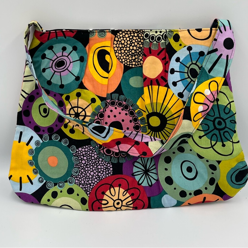 Colorful Patterned Women's Shoulder Bag Vibrant Fun Boho Festival Funky Unique - Picture 2 of 9